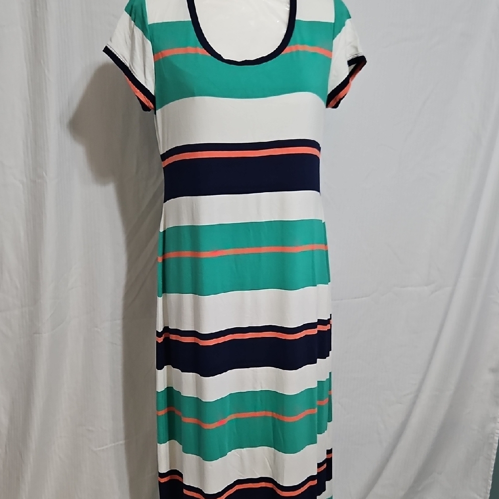 Cynthia Rowley Colorful Striped Midi Dress - Picture 2 of 7